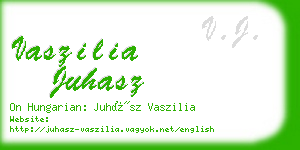 vaszilia juhasz business card